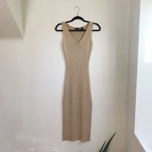 Mid Length Gold MODA International dress